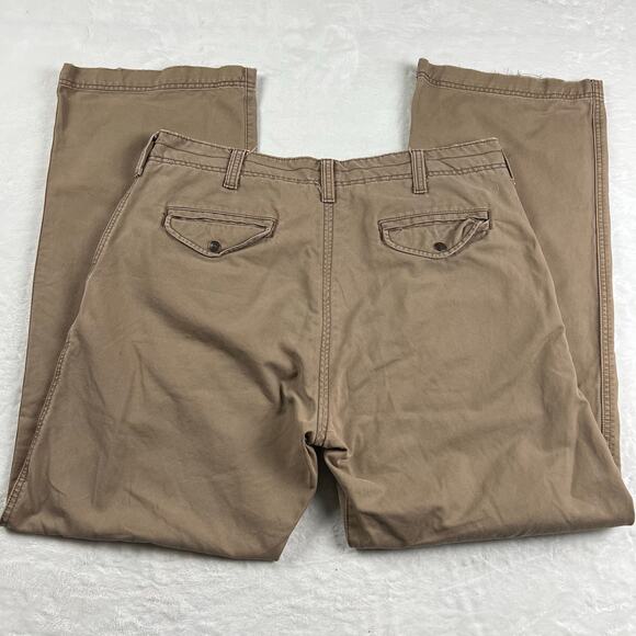 Levi's Tab Twills Low Boot Cut Vintage Khaki Pants men's size 36X32 - Picture 2 of 10